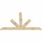 Ekena Millwork Saratoga Rough Sawn Timber Gable Bracket, Douglas Fir, 84"W x 53"H x 2"D x 6"F, 15/12 Pitch GBW084X53X0206SAR00RDF - alternate 5